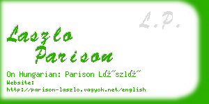 laszlo parison business card